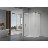 Porte de douche MARILOU 2 accès angle rectangle-Lapeyre