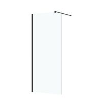 Paroi de douche MARION 2 H.200xl.67/69 verre transparent 6 mm profil noir Main Image