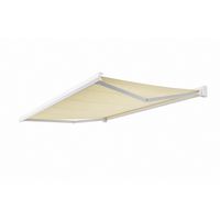 Store banne 4x3.5 coffre blanc toile beige-Lapeyre