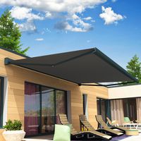 Store banne Elia coffre gris toile gris 5x3,5 avec LED Main Image