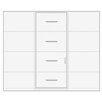 PG sectionnelle portil.G ANTONIN CTP Tiret B9016L +Somfy RTS H.200 x l.240 Main Image