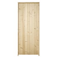 Porte service sapin N°28 (2) serrure 1 point à clé H.200 x l.80 poussant gauche Main Image