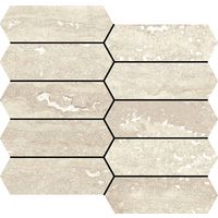 Mosaïque DARIO picket pure beige poli 26.5X27.08 ép. 8.5 mm aspect travertin Main Image