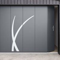 Porte de garage Anselme coulissante latérale avec portillon intégré - Lapeyre