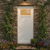 Porte de service Molène 2 sur mesure-Lapeyre