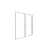 Pare baignoire OLA profilé blanc verre transparent 2vtx H.140 x l.123 Main Image