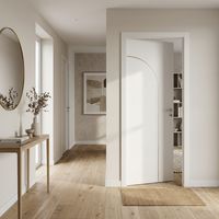 Bloc porte thermique huisserie 90 prêt-à-peindre ARCHE ALVEO|Lapeyre