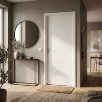 Bloc-porte fin de chantier blanc laqué ROMY***| Lapeyre