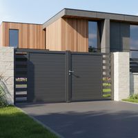 "Portail battant aluminium ANDRIA sur mesure-Lapeyre"