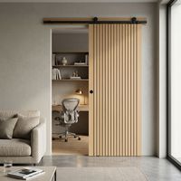 Porte coulissante RAPHAELLE chêne plaqué - avec serrure | Lapeyre