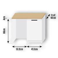 Ensemble kitchenette blanc ESSENTIEL | Lapeyre