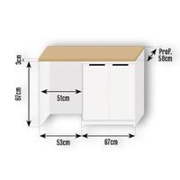 Ensemble kitchenette blanc ESSENTIEL | Lapeyre