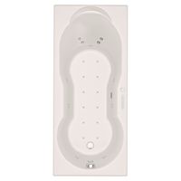 Baignoire balnéo BERTILLE PREMIUM bioplax blanc mixte L.170 x l.75 tête à droite Main Image