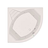 Baignoire balnéo BERTILLE bioplax blanc mixte angle 140 Main Image