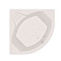 Baignoire balnéo BERTILLE PREMIUM bioplax blanc mixte angle 140 Main Image