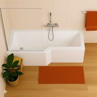 Baignoire droite acrylique AUDACE 2 version gauche | Lapeyre