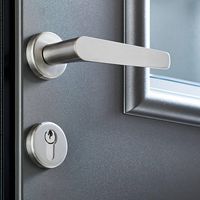 Porte d'entrée Adèle-Rose Aluminium - Portes