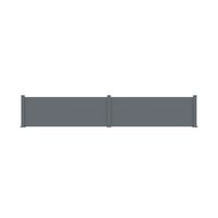 Pack 3 lames fines cloture VIANA gris-Lapeyre
