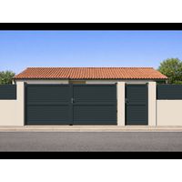 Pack 3 lames persiennes cloture VIANA gris-Lapeyre