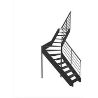 Escalier Estelle 1/4 t. inter hêtreLCA Fera bois H.286 R.180 Droite Main Image