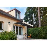 Store banne Gaïa semi-intégral blanc avec LED - Extérieur - Lapeyre