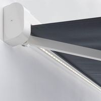 Store banne Gaïa coffre blanc à LED