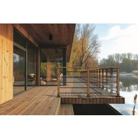 Garde corps SEPIA 5 tubes aluminium noir 1 mètre-Lapeyre