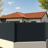Pack 3 lames persiennes cloture VIANA gris-Lapeyre