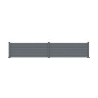 Pack 3 lames persiennes aluminium pour clôture VIANA gris anthracite RAL 7016 Main Image