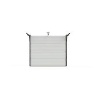 Porte de garage sectionnelle ALIX kit contemporain blanc lisse H.200xl.240 - SL Main Image