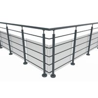 Balustrade Lisséo en aluminium à plat | Lapeyre