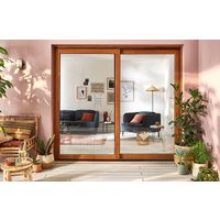 Baie coulissante chêne Harmonie sur-mesure | Lapeyre