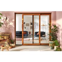 Baie coulissante chêne Harmonie sur-mesure | Lapeyre