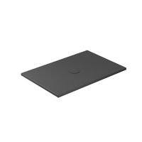 Receveur ARCHIBALD grès noir mat extraplat à poser L.120 x l.80 Main Image