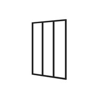 Kit verrière RHEA aluminium 3 vitrage transparent - Lapeyre