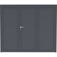 Porte de garage Aluminium Minnesota battante sur mesure-Lapeyre