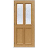 Porte d'entrée ANNE-EVA bois exotique -Lapeyre