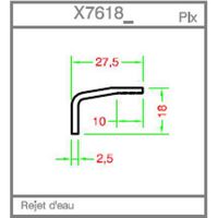 Rejet d'eau de fenêtre pvc
