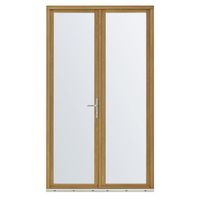 Porte-fenêtre 2 vantaux Mitra chêne-Lapeyre