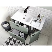 Plan vasque simple 90 cm résine FRIDA | Lapeyre