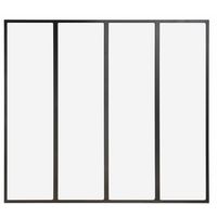Verrière CREATIVE MONOBLOC NOIR 9005 tunnel/4 vitres - Tableau H.120,3x l.134,6 Main Image