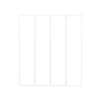 Verrière CREATIVE MONOBLOC BLANC 9010 tunnel/4 vitres - Tableau H.120,3x l.134,6 Main Image