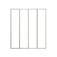 Verrière ATELIER MONOBLOC GRIS 7006S appliq/4 vitres - Tableau H.150,3x l.134,6 Main Image