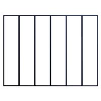 Verrière ATELIER MONOBLOC NOIR 9005 appliq/6 vitres - Tableau H.150,3x l.200,6 Main Image