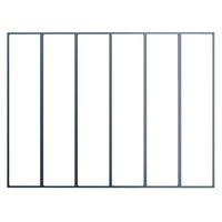 VERRIERE ATELIER JUMELEE GRIS 7024S Tunnel affleur/ 6 vitres- Tabl. H.150x l.200 Main Image