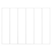 Verrière ATELIER MONOBLOC BLANC 9010 appliq/6 vitres - Tableau H.150,3x l.200,6 Main Image