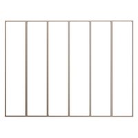 VERRIERE ATELIER JUMELEE GRIS 7006S Tunnel affleur/ 6 vitres- Tabl. H.150x l.200 Main Image