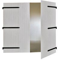 Porte de garage PVC battante