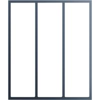 VERRIERE ATELIER GRIS 7024S Tunnel affleurant/ 3 vitres - Tableau H.150x l.100 Main Image