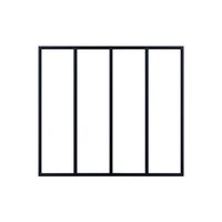 Verrière d'atelier fixe à assembler - Portes